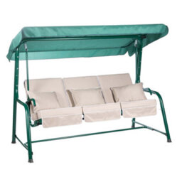 Alfresia Turin Reclining Swing Seat With Taupe Luxury Cushions - thumbnail 1