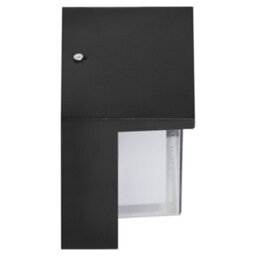 Long Life Lamps Company 12W Outdoor Modern Square Black Led Wall Light Opal Diffuser 6500K Zlc364B - thumbnail 5