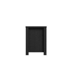 Wyld Haus Denmark Black Matt Wood And Glass Tv Media Unit, 2 Doors, Compact - thumbnail 4