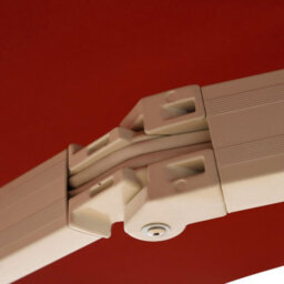 Outsunny 2.5M X 2M Garden Patio Manual Awning Canopy W/ Winding Handle Red - thumbnail 9