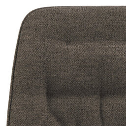 Wyld Haus Belfast Brown Ceramic Dining Table With Black Steel Base And 4 Taupe Fabric Chairs - thumbnail 6