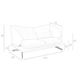 Angel Cerda Elegant Taupe Grey 2-Seater Sofa In Premium Leather - thumbnail 7