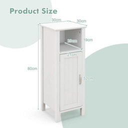 Freestanding Narrow Bathroom Storage Organizer Bathroom Floor Cabinet - thumbnail 2