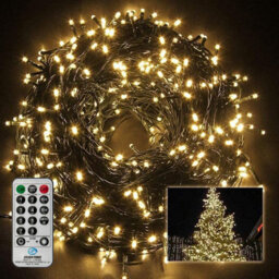 Shatchi 720 Led Outdoor Christmas Fairy Lights 29M Warm White Cluster String Lights With Remote - thumbnail 2