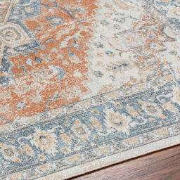 Livabliss Lillian-Washable Blue Brown Traditional Vintage Boho Living Dining Rug 80 X 220 Cm Easy Care, Non Shedding - thumbnail 7