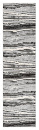 Obsidian Modern Low Pile Area Rug - Coast Waves Abstract Design Grey 60Cm X 220Cm - thumbnail 1
