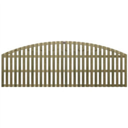 Premier Garden Supplies Premier Florence Wooden Trellis Panel 6Ft X 1.5Ft (3 Pack) Vertical Slatted Decorative Arched Fence Privacy Topper Climbing Plants - thumbnail 3