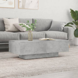 Walplus Coffee Table Concrete Grey 100X49.5X31 Cm Engineered Wood