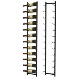 Costway Wall Mounted Wine Rack Hanging Metal Wine Display Rack For 12 Bottles - thumbnail 1
