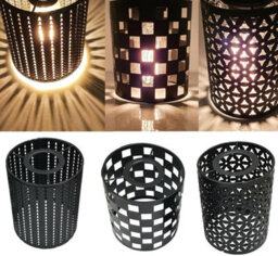 2 Pack Brushed Brass Metal Bulb Guard Drum Shaped Lamp Shades For Ceiling Pendant Lights Indoor Easy Fit Wire Cages (2 Pack) - thumbnail 5