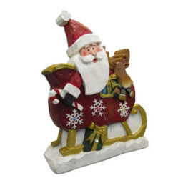 SecureFix Direct Light Up Santa Sleigh Christmas Decoration (Xmas Led Lights Festive Figurine Ornament) - thumbnail 1