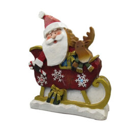 SecureFix Direct Light Up Santa Sleigh Christmas Decoration (Xmas Led Lights Festive Figurine Ornament) - thumbnail 2