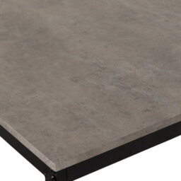 Seconique Lincoln Dining Table And 2 Bench Set Stone Effect And Black - thumbnail 6
