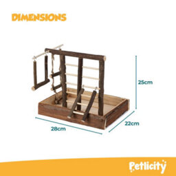 Petlicity Wooden Bird Playground Gym With Swing And Ladder - thumbnail 6