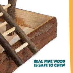 Petlicity Wooden Bird Playground Gym With Swing And Ladder - thumbnail 4