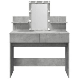 Walplus Dressing Table With Led Concrete Grey 100X40X130 Cm - thumbnail 5