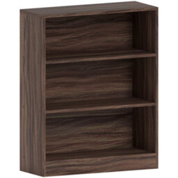 Lassic Vida Designs Cambridge Walnut 3 Tier Low Bookcase Freestanding Shelving Unit (H)750mm (W)600mm (D)240mm - thumbnail 7