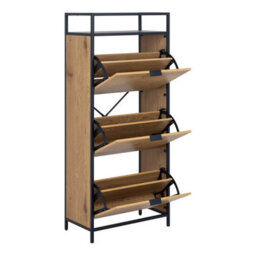 Wyld Haus Taipei Black And Oak 3-Drawer Shoe Cabinet - thumbnail 5