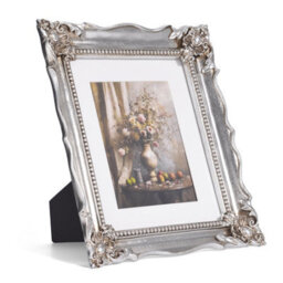 Maison Des Cadeaux Victorian Ornate Photo Frame (8X10, Silver) - thumbnail 3