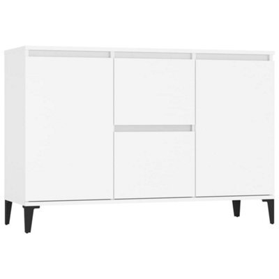 Berkfield Industrial Sideboard White 104X35X70 Cm Engineered Wood - image 1