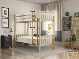 Strictly Beds And Bunks Cypress Heavy Duty Pine Bunk Bed, 3Ft Single
