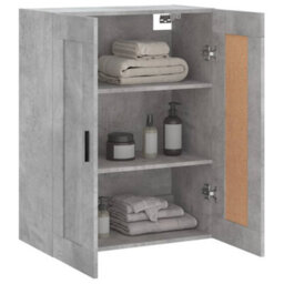 Berkfield Wall Mounted Cabinet Concrete Grey 69.5X34X90 Cm Engineered Wood - thumbnail 5