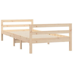 Berkfield Bed Frame 90X190 Cm 3Ft Single Solid Wood Pine - thumbnail 4