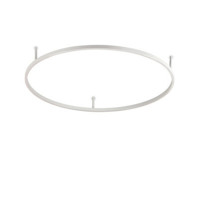 Ideal Lux Oracle Slim 90Cm Non Dim 2700K Round Integrated Led Semi Flush Ceiling Light White