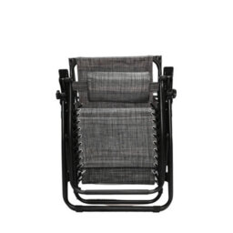 Samuel Alexander Multi Position Garden Gravity Relaxer Chair Sun Lounger With Sun Canopy In Grey - thumbnail 7