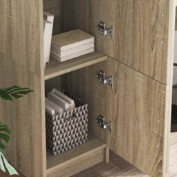 Walplus Highboard Sonoma Oak 31.5 X 32 X 124 Cm Engineered Wood - thumbnail 4