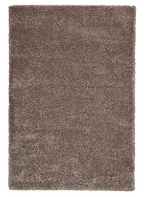 Beige Plain Shaggy Rug, Easy To Clean Rug, Stain-Resistant Rug, Modern Rug For Living Room, & Dining Room-200Cm X 290Cm