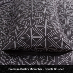 Lazzaro 100% Premium Brushed Microfiber Super King Duvet Cover Reversible Hotel Quality Bedding Set - thumbnail 7