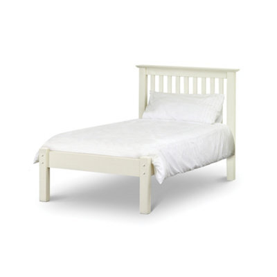 Ashfield Premium Stone White Finish Shaker Style Low Foot End Bed - Single 3Ft (90Cm)