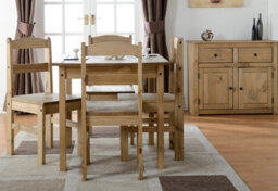 Seconique Panama 2 Door 2 Drawer Sideboard Natural Waxed Finish - thumbnail 9
