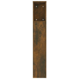 Berkfield Headboard Cabinet Smoked Oak 220X18.5X104.5 Cm - thumbnail 5