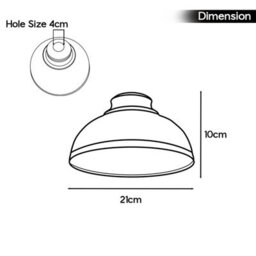 Brushed Silver Ceiling Light Shade, 21Cm Metal Lampshades For Ceiling Lights Easy Fit Pendant Lamp Shades For Table Lamps - thumbnail 2