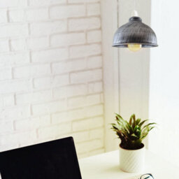 Brushed Silver Ceiling Light Shade, 21Cm Metal Lampshades For Ceiling Lights Easy Fit Pendant Lamp Shades For Table Lamps - thumbnail 3
