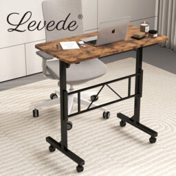 Levede Height Adjustable Standing Desk Office Workstation For Pc Laptop - thumbnail 9