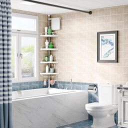 4-Tier Telescopic Bathroom Corner Shelf Shower Storage Caddy - thumbnail 5