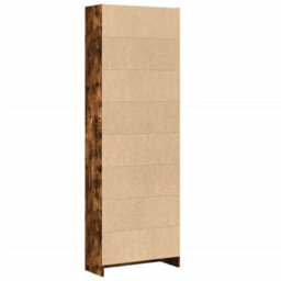 Berkfield Bookcase Smoked Oak 60X24X176 Cm Engineered Wood - thumbnail 6