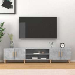 Berkfield Tv Cabinet Concrete Grey 180X31.5X40 Cm Engineered Wood