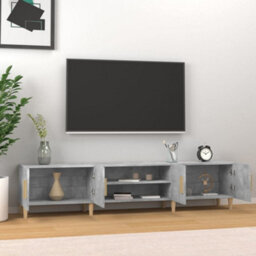 Berkfield Tv Cabinet Concrete Grey 180X31.5X40 Cm Engineered Wood - thumbnail 3