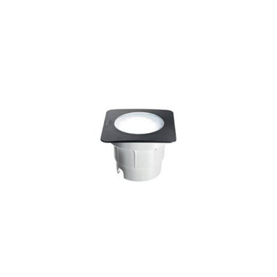 Ideal Lux Ceci Led 1 Light Large Square Outdoor Recessed Light Black Ip67