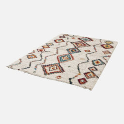Sweeek - Interior Shaggy Rug Cream And Multicoloured Maggie 170X120X13 Cm - thumbnail 3