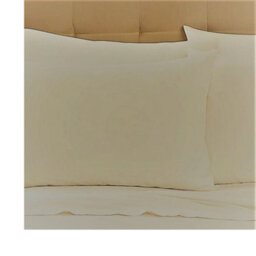 "Just So Home 65Cm 26"" Square Euro Continental Pillowcase Pair (Cream)"