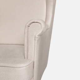 Heze Furniture Leo Velour Armchair Elegant Accent Upholstered Loungechair - Beige - thumbnail 7