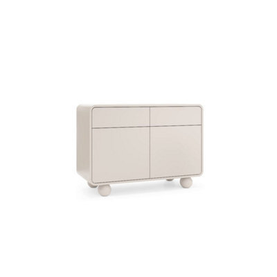 Arte Albion Sideboard Cabinet 108Cm - Cashmere Finish, Push-To-Open Doors & Drawers With Shelves - image 1