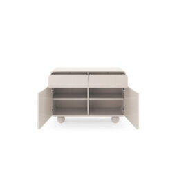 Arte Albion Sideboard Cabinet 108Cm - Cashmere Finish, Push-To-Open Doors & Drawers With Shelves - thumbnail 3