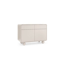 Arte Albion Sideboard Cabinet 108Cm - Cashmere Finish, Push-To-Open Doors & Drawers With Shelves - thumbnail 1