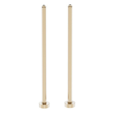 Plum&clay Brushed Gold Finish Freestanding Bath Stand Pipes - image 1